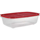 Rubbermaid EasyStore 41.5 C. Clear Rectangular Food Storage Container with Lid Image 6