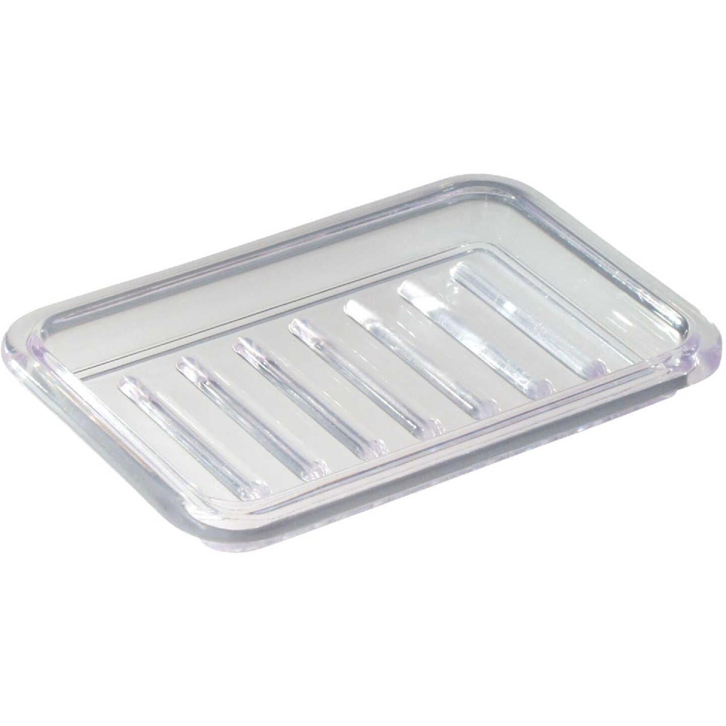 iDesign Royal Rectangular Textured Soap Dish Image 1