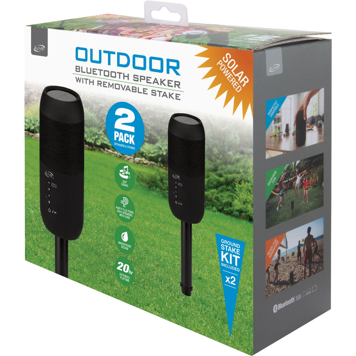 iLive Indoor/Outdoor Bluetooth Speakers Image 3