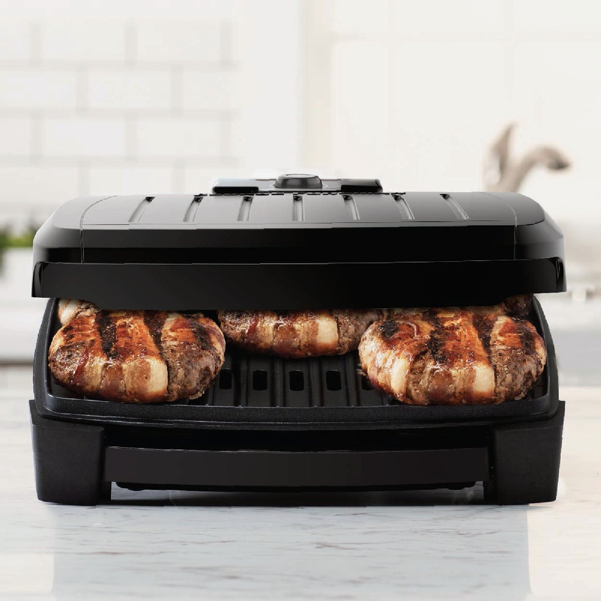 George Foreman 5-Serving Submersible Grill with Black Plates Image 3