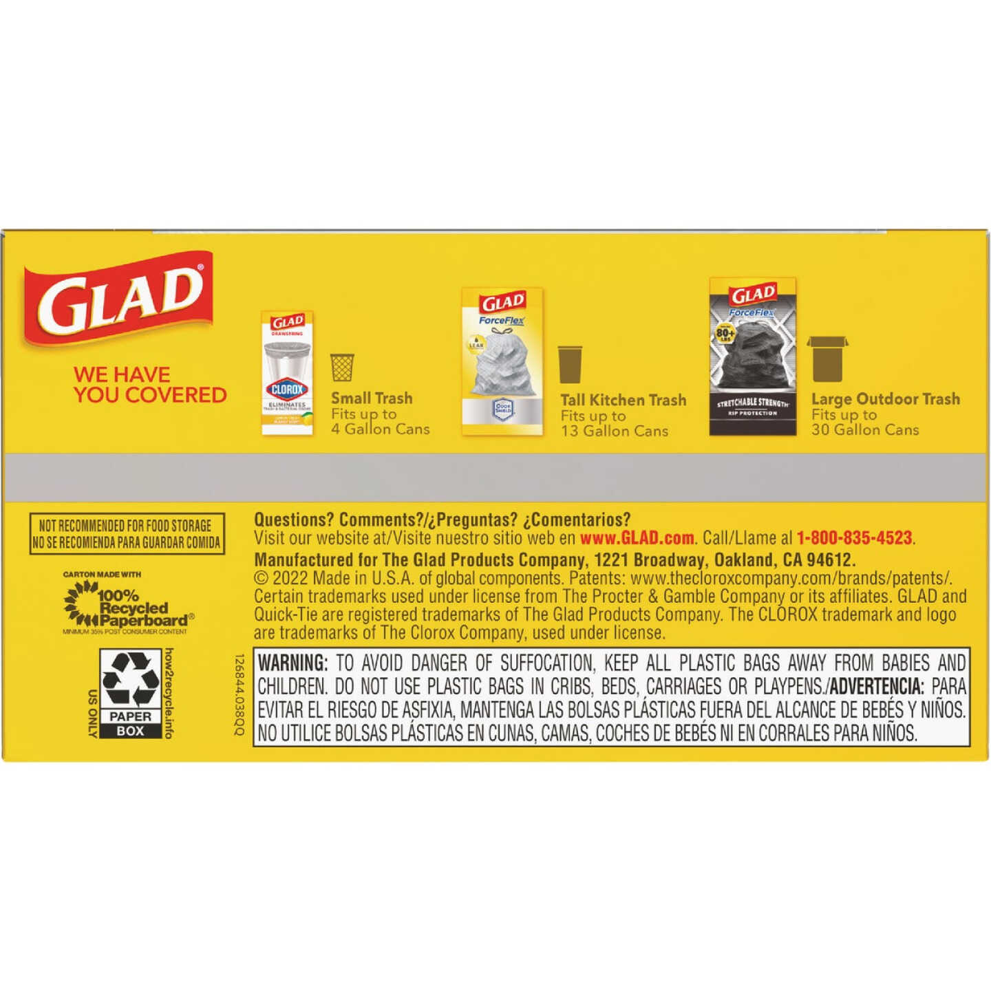 Glad Quick-Tie 13 Gal. Tall Kitchen Trash Bags (68-Count) Image 4