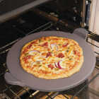 Old Stone 15 In. Grey Glazed Round Pizza Stone With Handles Image 2