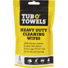 Tub O' Towels Heavy Duty Cleaning Wipes - Singles Pouch (6-Count) Image 1