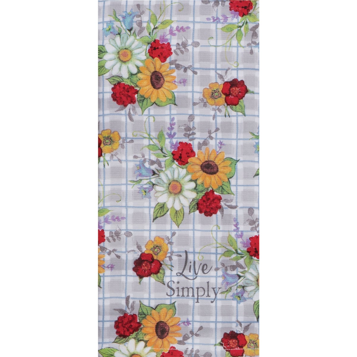 Kay Dee Designs Live Simply Floral Terry Kitchen Towel