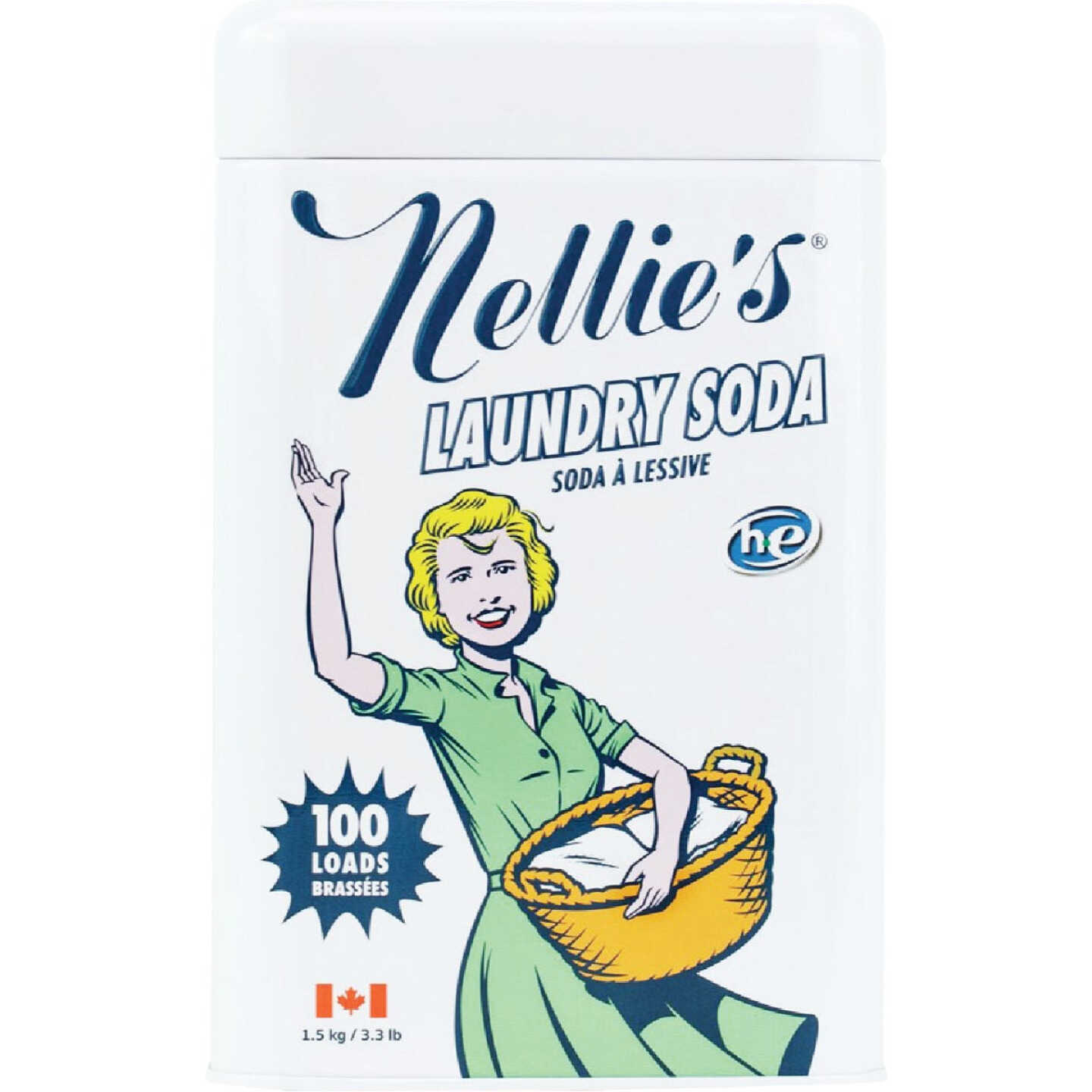 Nellie's 3.3 Lb. 100 Load Powder Laundry Soda Detergent Image 1