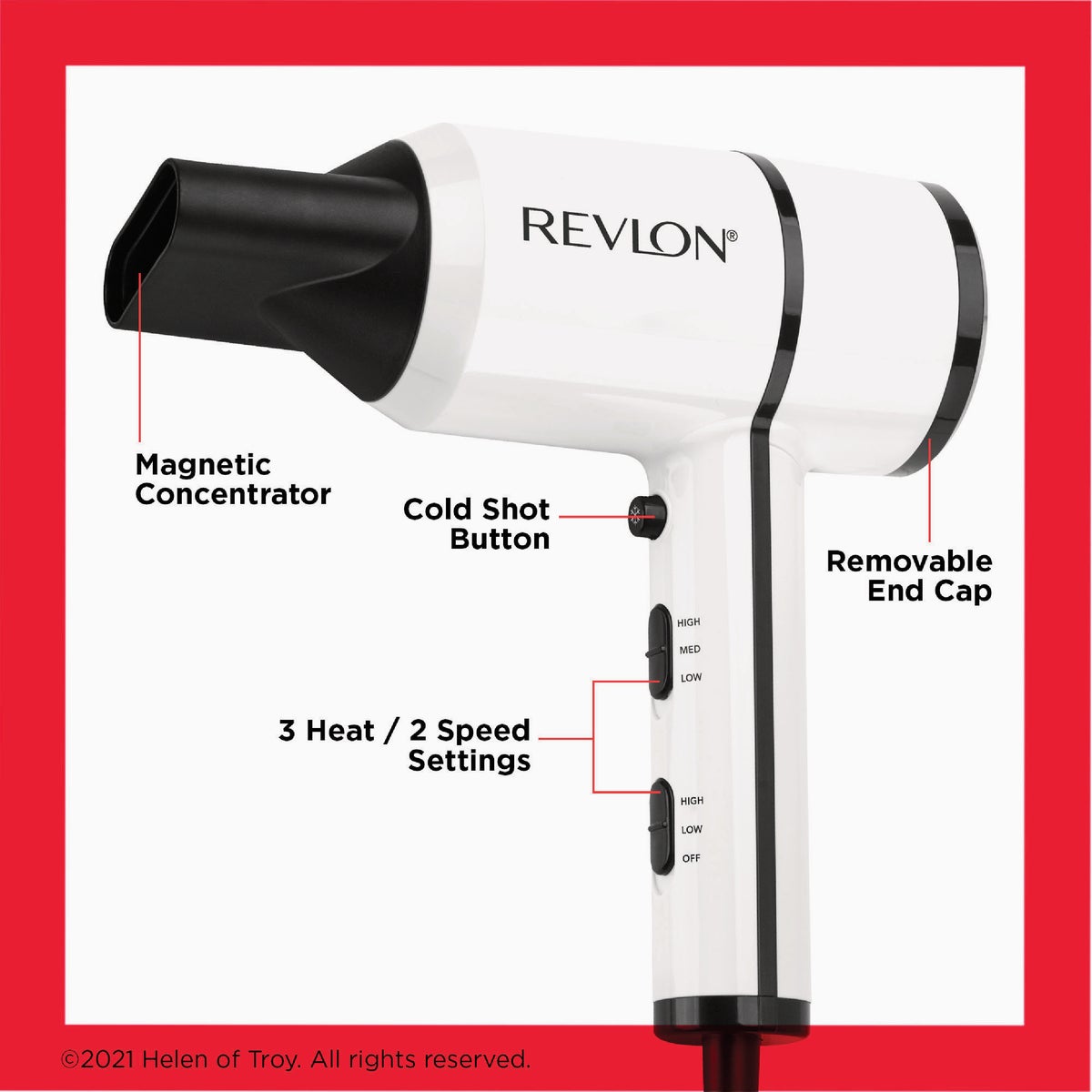 Revlon Crystal C Compact Hair Dryer Image 2