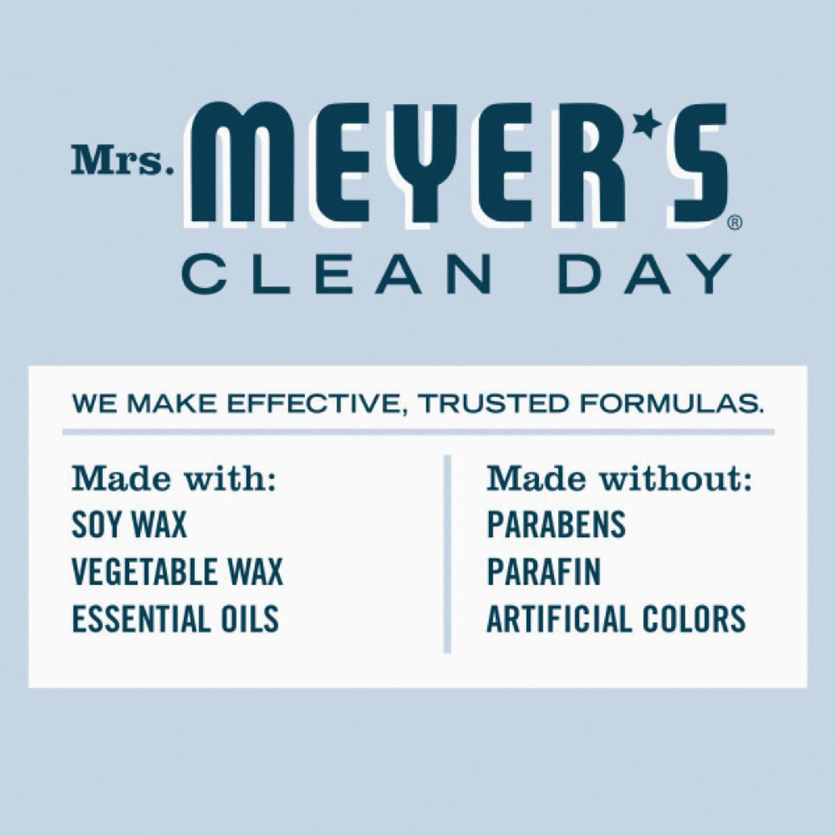 Mrs. Meyer's Clean Day 7.2 Oz. Snowdrop Large Soy Candle Image 4