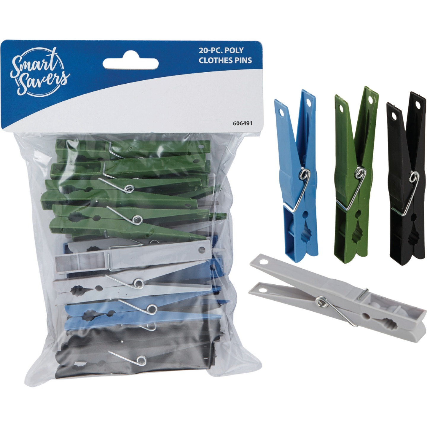 Smart Savers Spring Poly Clothespins (20-Pack) Image 1