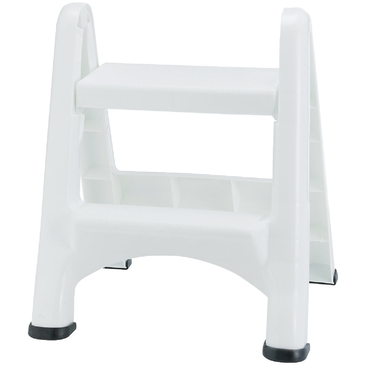 Rubbermaid White 2-Step Folding Step Stool Image 2