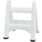 Rubbermaid White 2-Step Folding Step Stool Image 2