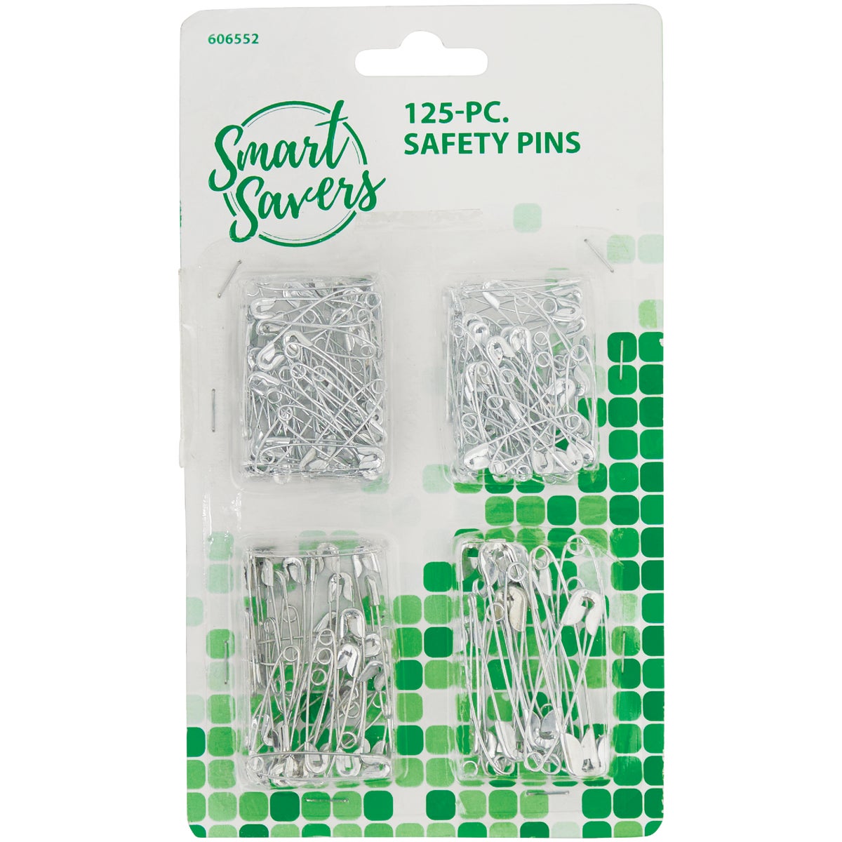 Smart Savers Assorted Size Safety Pins (125-Pack)