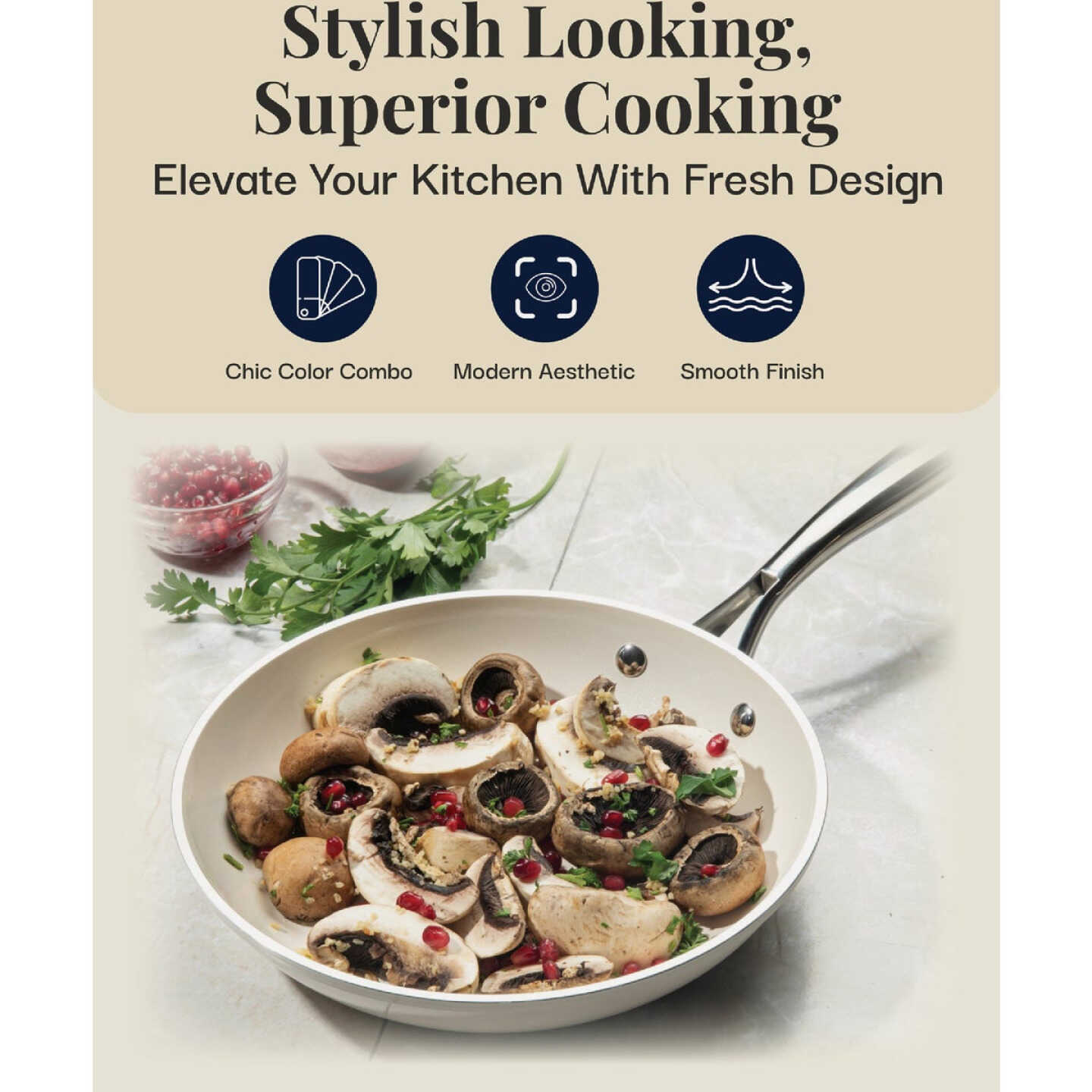 Gotham Steel Natural Collection 10 In. Fry Pan Image 6