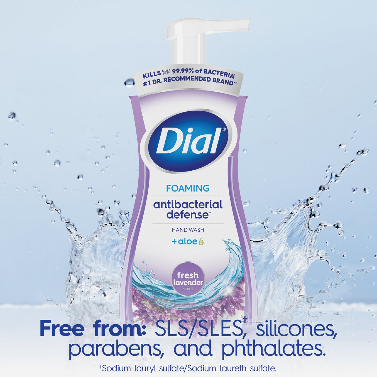 Dial Antibacterial Defense 7.5 Oz. Fresh Lavender + Aloe Foaming Hand Wash Image 3
