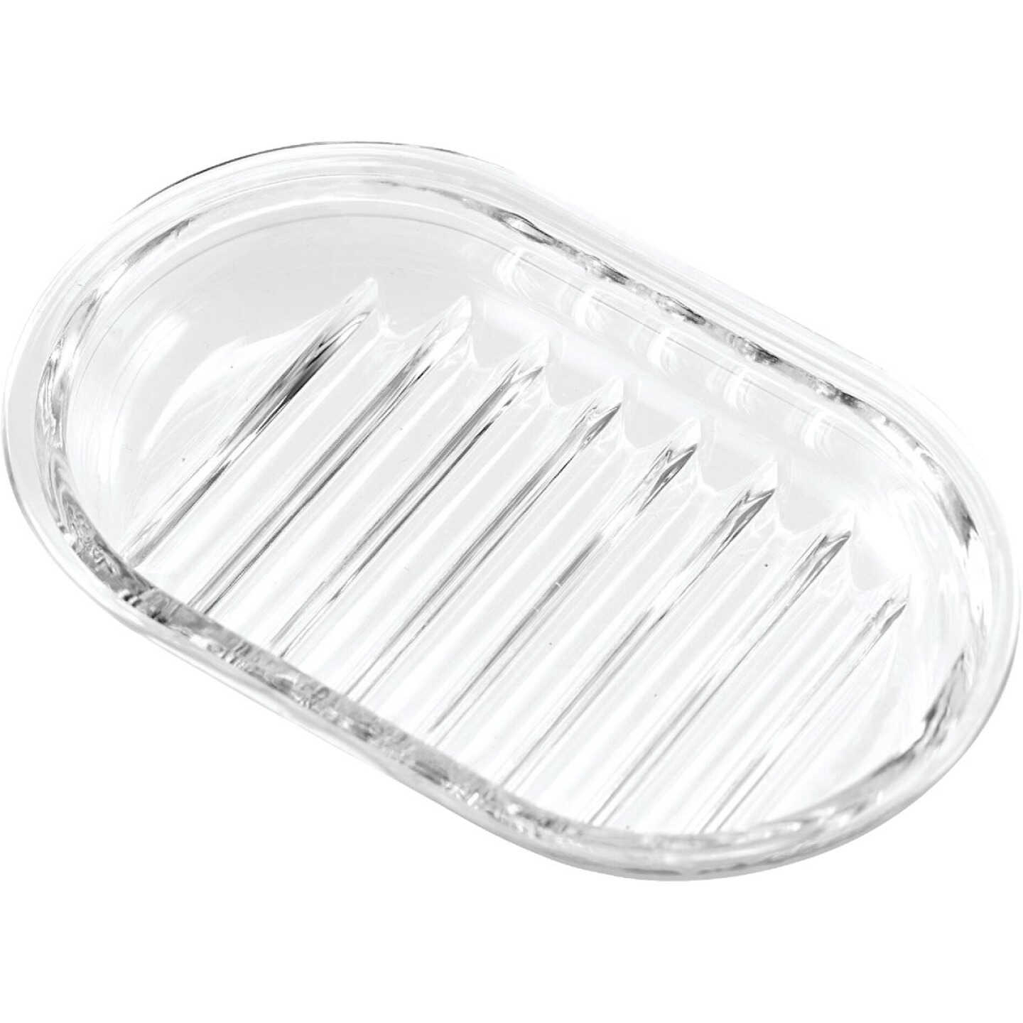 iDesign Royal Round Textured Soap Dish Image 1