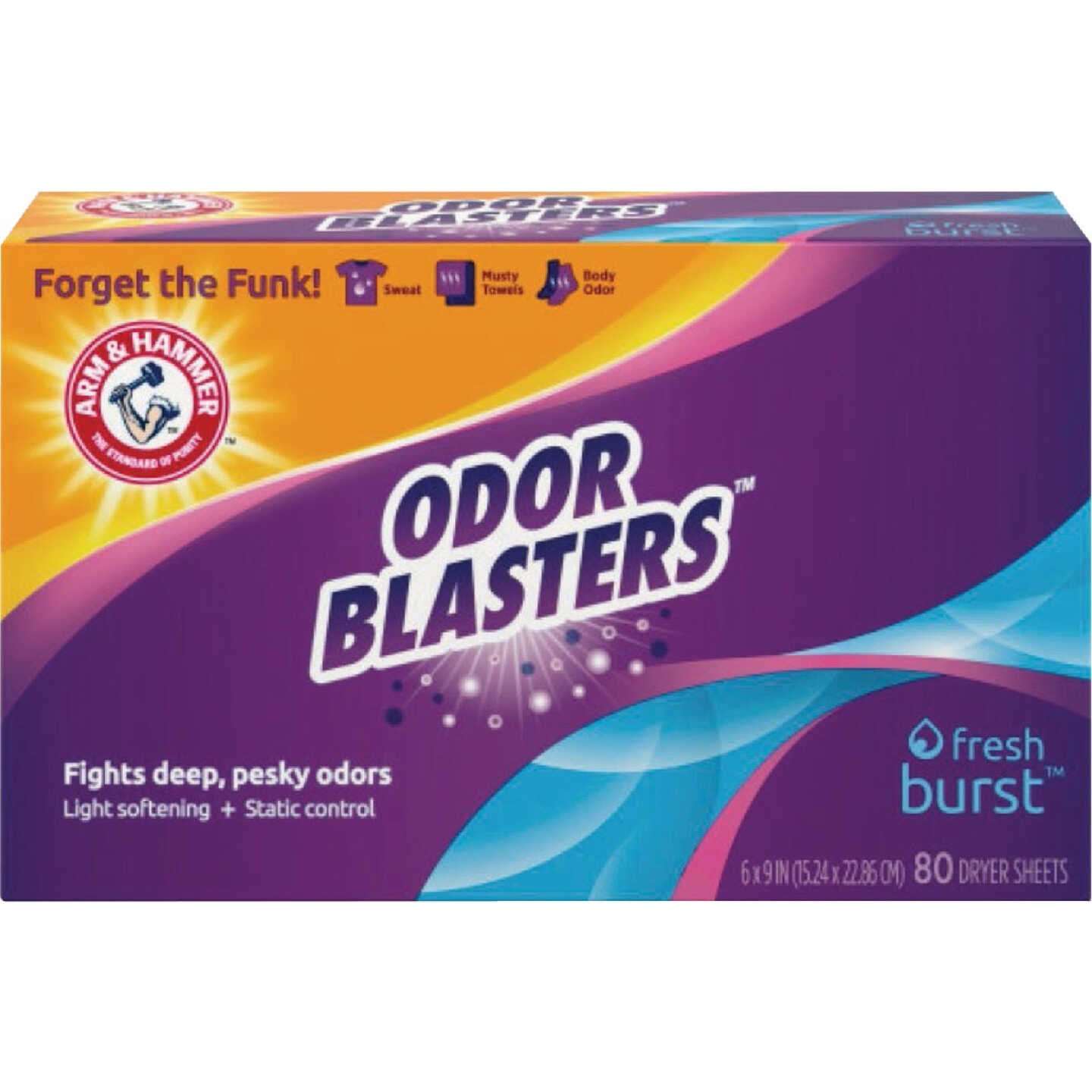 Arm & Hammer Odor Blasters Fresh Burst Dryer Sheets (80-Count) Image 1