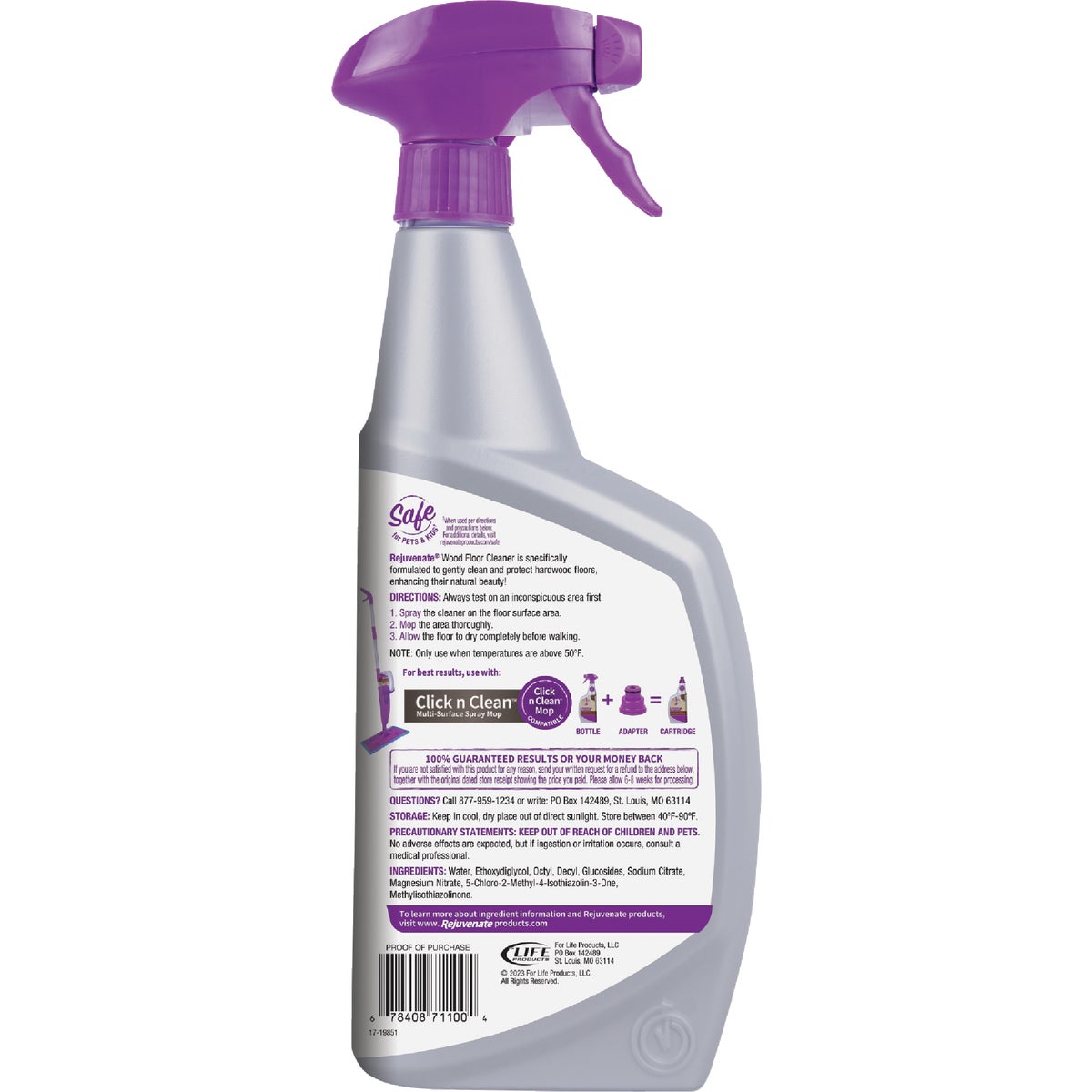 Rejuvenate 32 Oz. Professional Wood Floor Cleaner Image 3