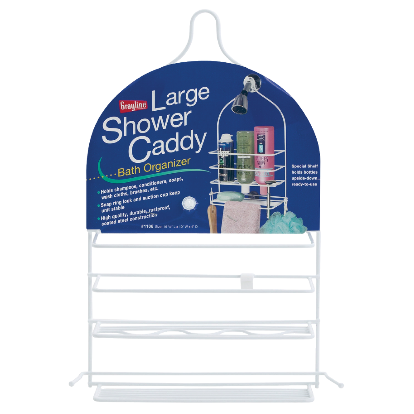 Grayline 10 In. x 16-1/2 In. x 4 In. Large Shower Caddy Image 1