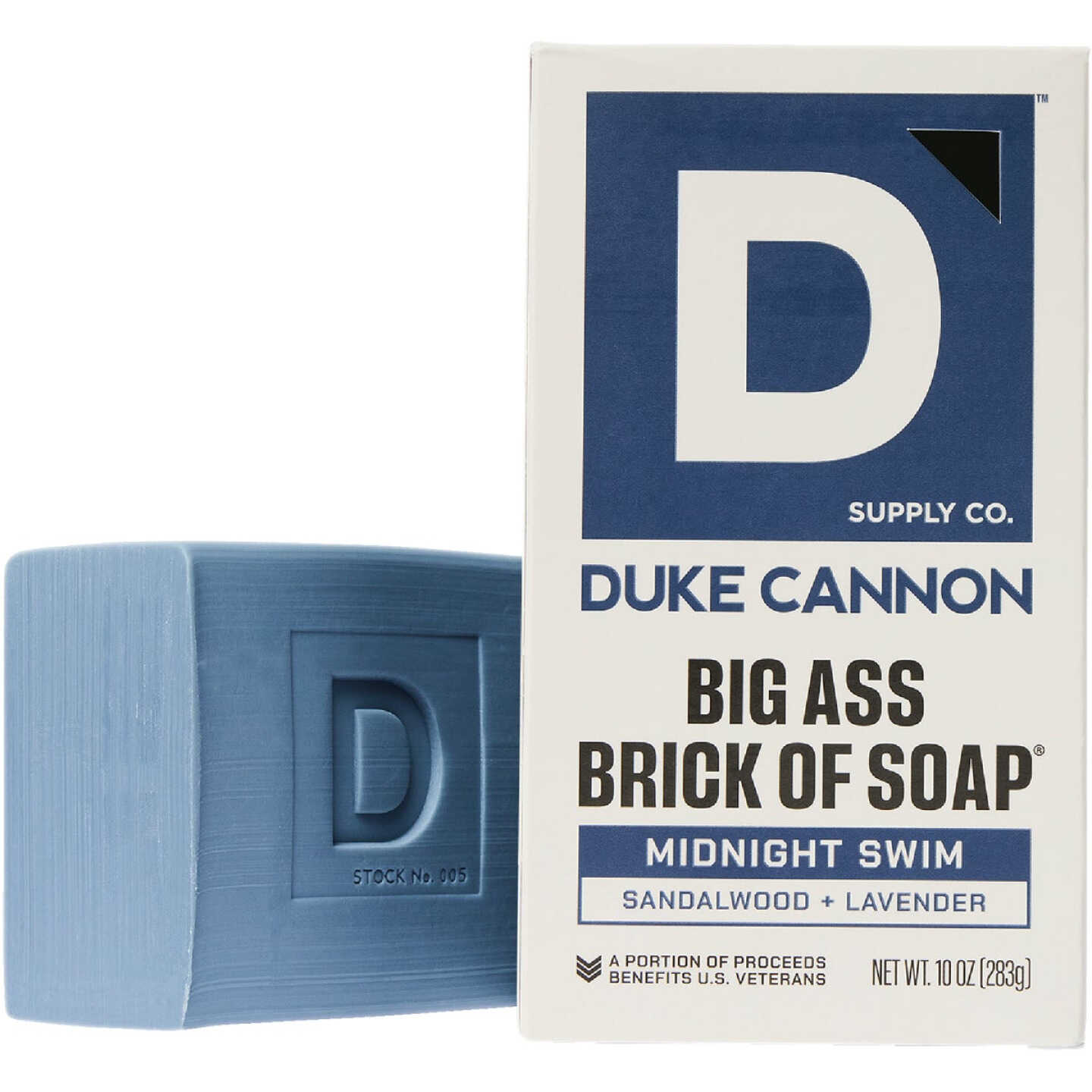 Duke Cannon 10 Oz. Midnight Swim Big Ass Brick of Soap Image 1