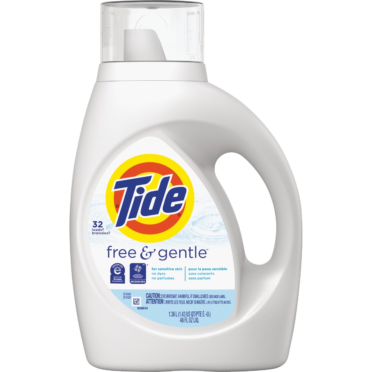 Tide 42 Oz. 32 Load Free & Gentle Liquid Laundry Detergent