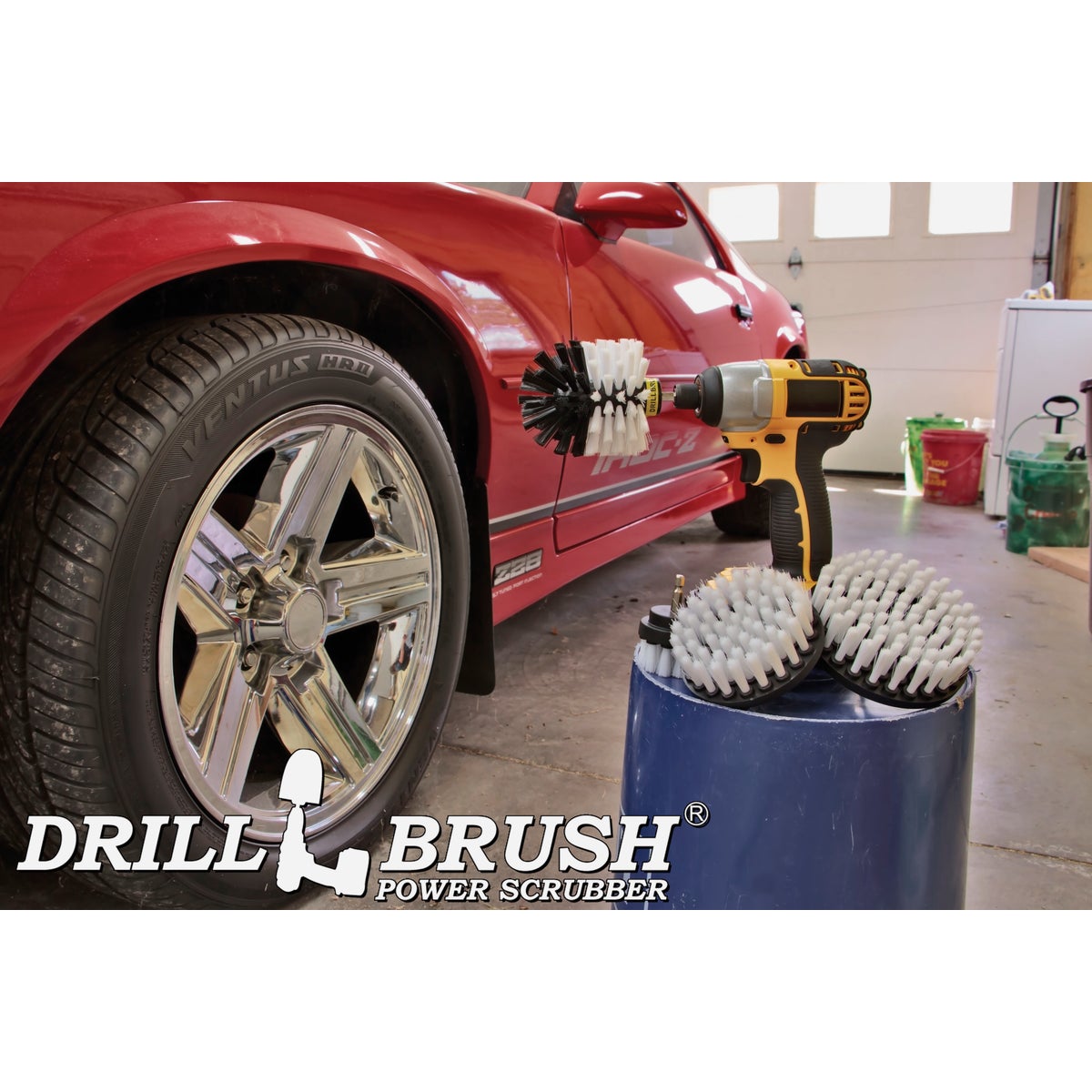 Drillbrush Automotive Soft White Drill Brush (4 Piece) Image 2