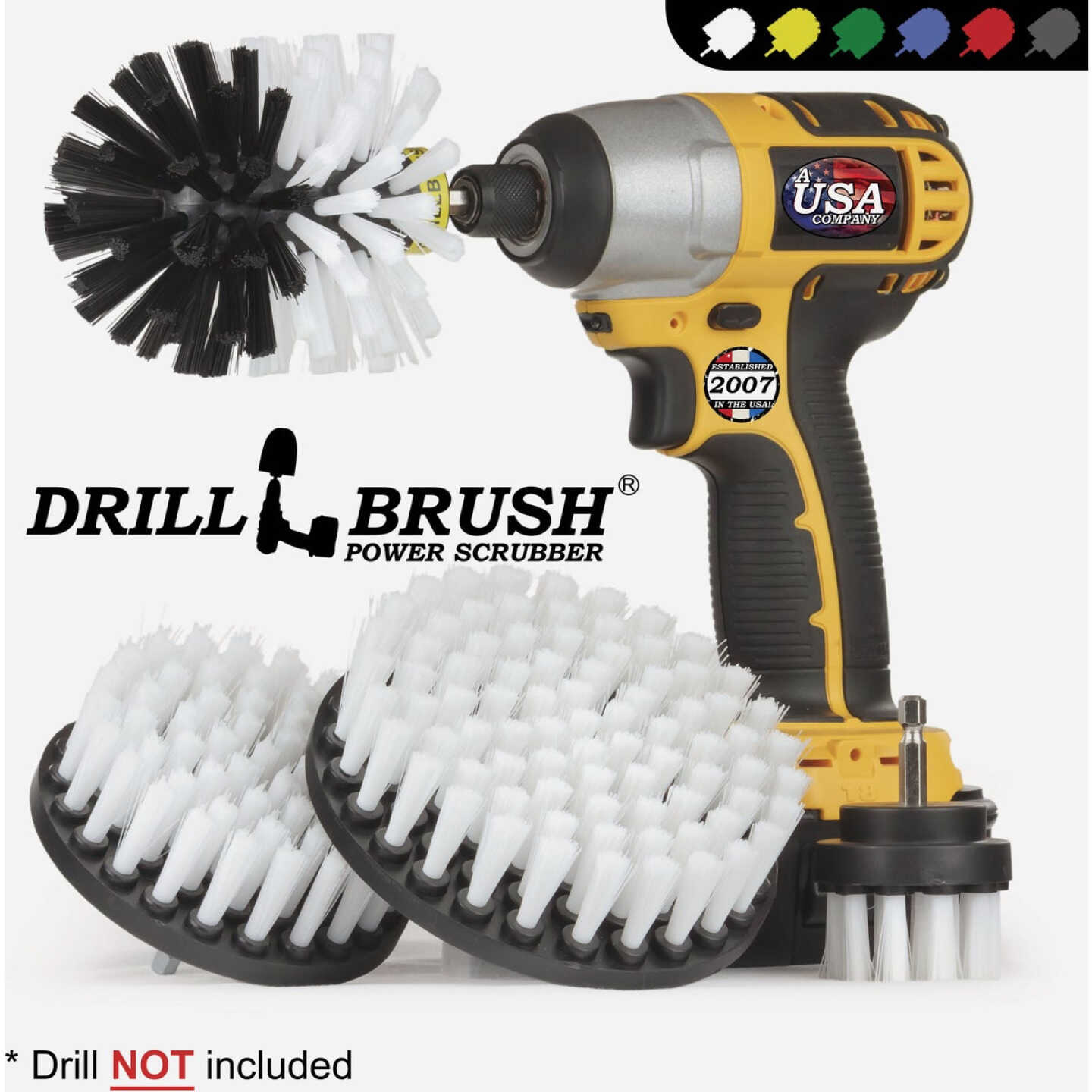Drillbrush Automotive Soft White Drill Brush (4 Piece) Image 3