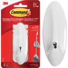 Command Large Wire Hook, White, 1 Hook, 2 Strips Image 1