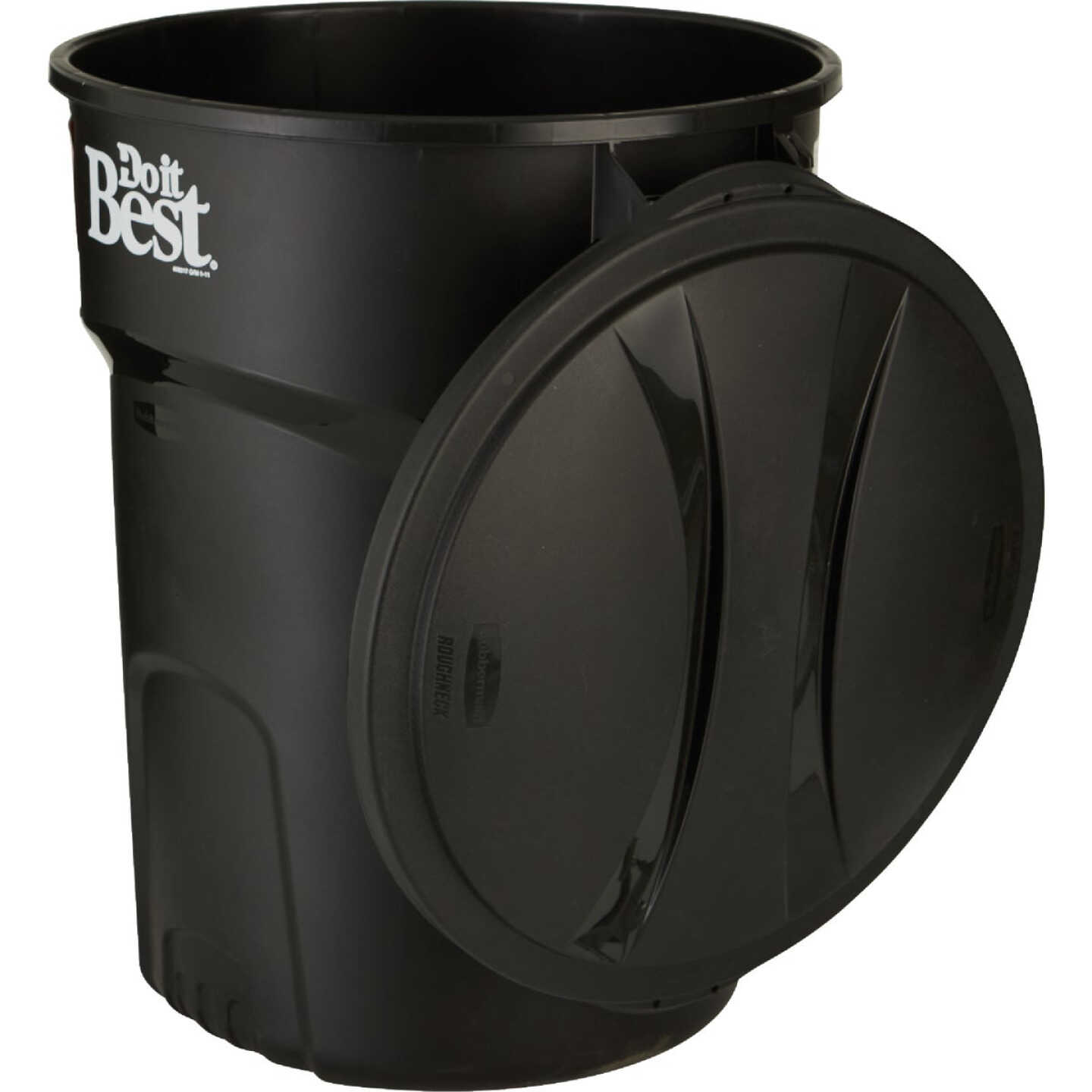 Do it Best Roughneck 32 Gal. Black Trash Can with Lid Image 3