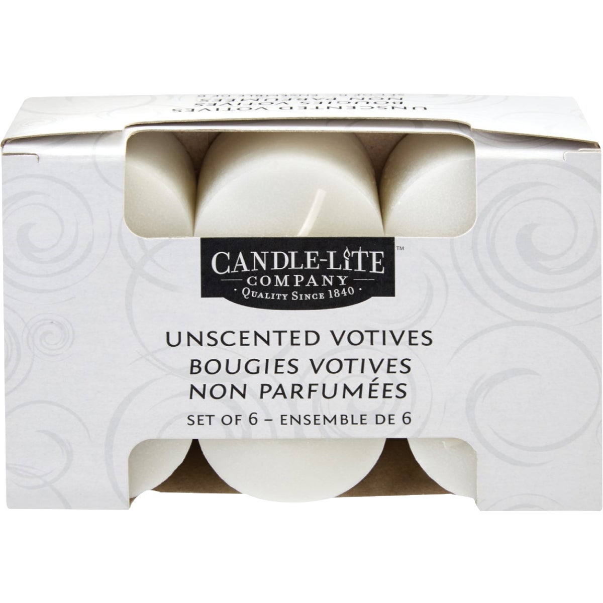 Candle-Lite White Unscented Votive Candle (6-Count)