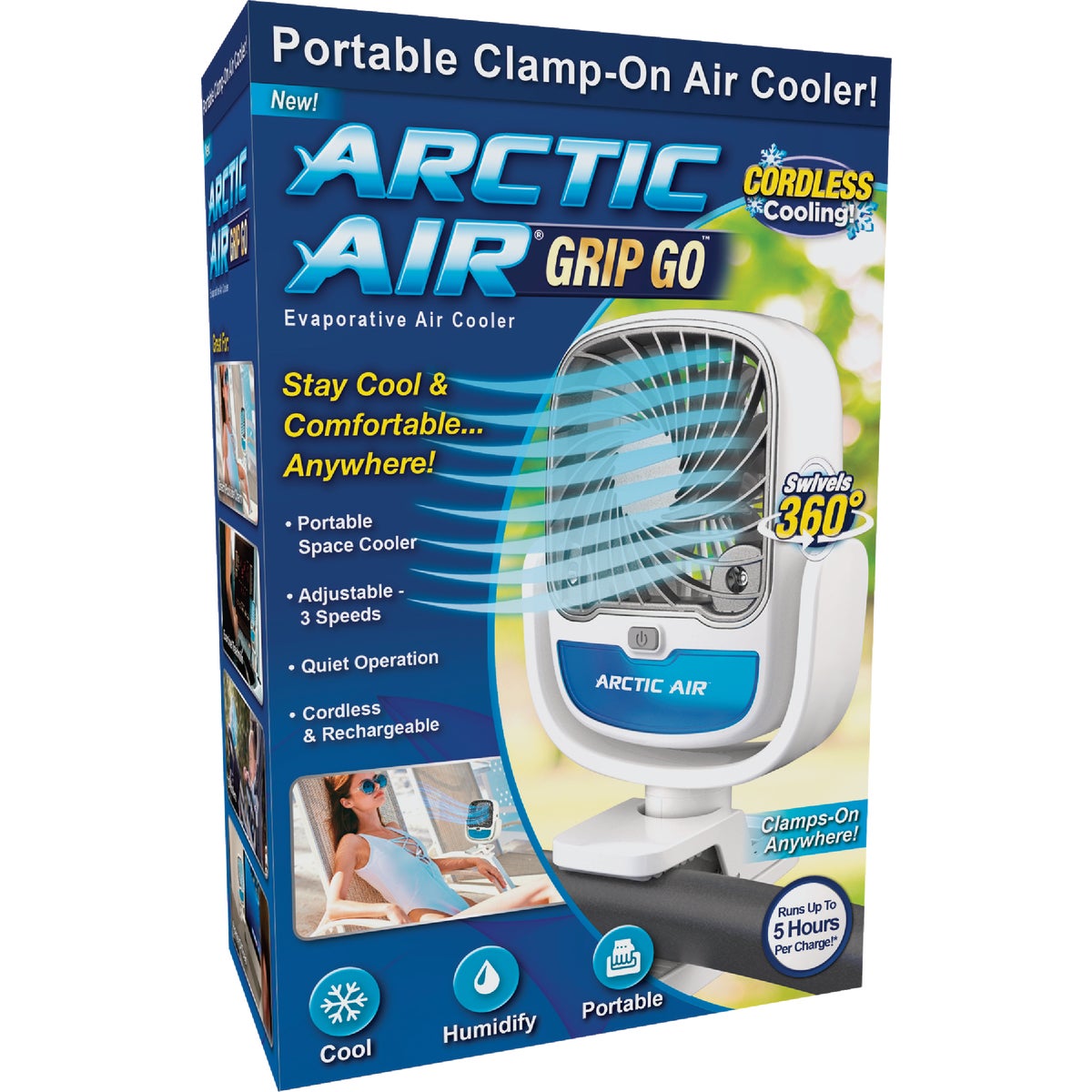 Arctic Air Grip Go Cordless Space Cooler