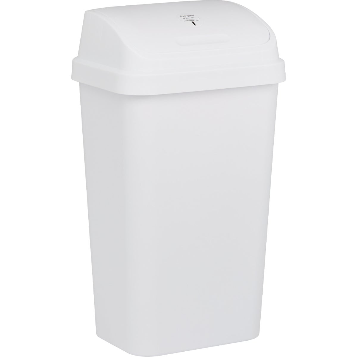 Sterilite 13 Gal. White Swing Top Wastebasket Image 5