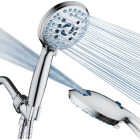 AquaCare Chrome 8-Setting Handheld Shower Head Image 1
