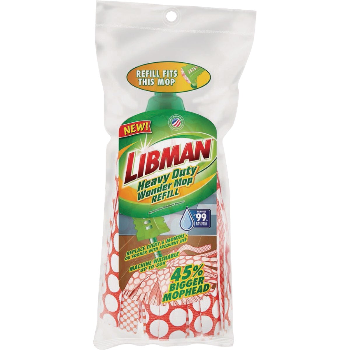 Libman Heavy-Duty Wonder Mop Head Refill Image 2