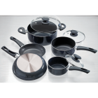 Ecolution Elements Black Non-Stick Aluminum Cookware Set (8-Piece) Image 2