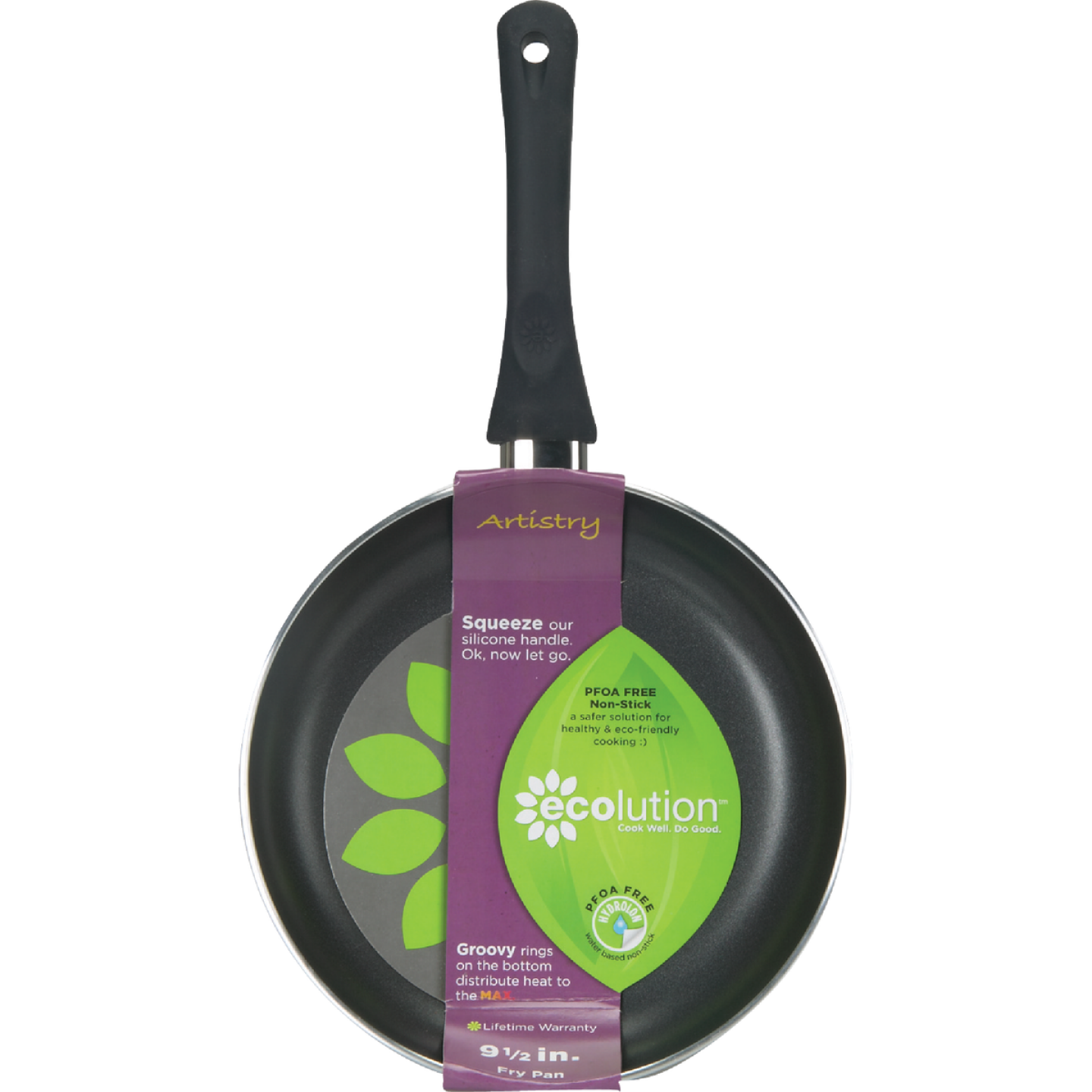 Ecolution Artistry 9.5 In. Black Aluminum Non-Stick Fry Pan Image 2
