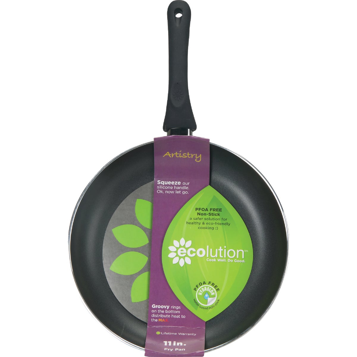Ecolution Artistry 11 In. Black Aluminum Non-Stick Fry Pan Image 2
