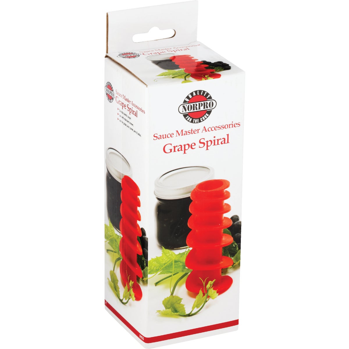 Sauce Master 5.5 In. x 2.5 In. Grape Strainer Spiral Image 4