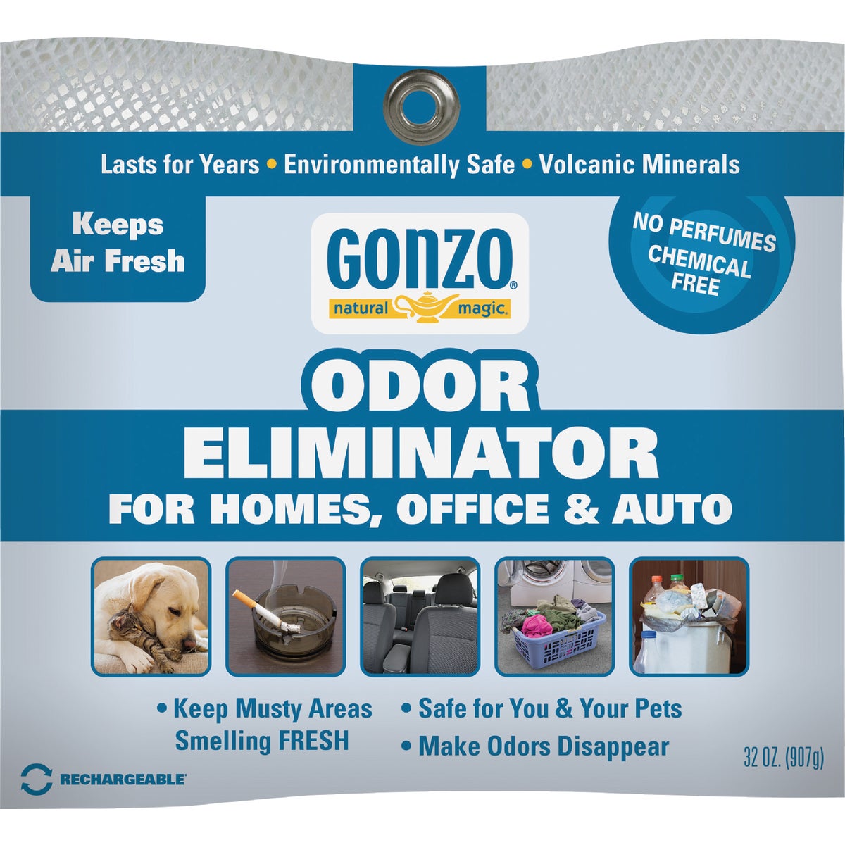 Gonzo Odor Eliminator 32 Oz. Original Scent Solid Air Freshener