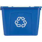 Rubbermaid Commercial 14 Gal. Blue Recycling Box Image 2