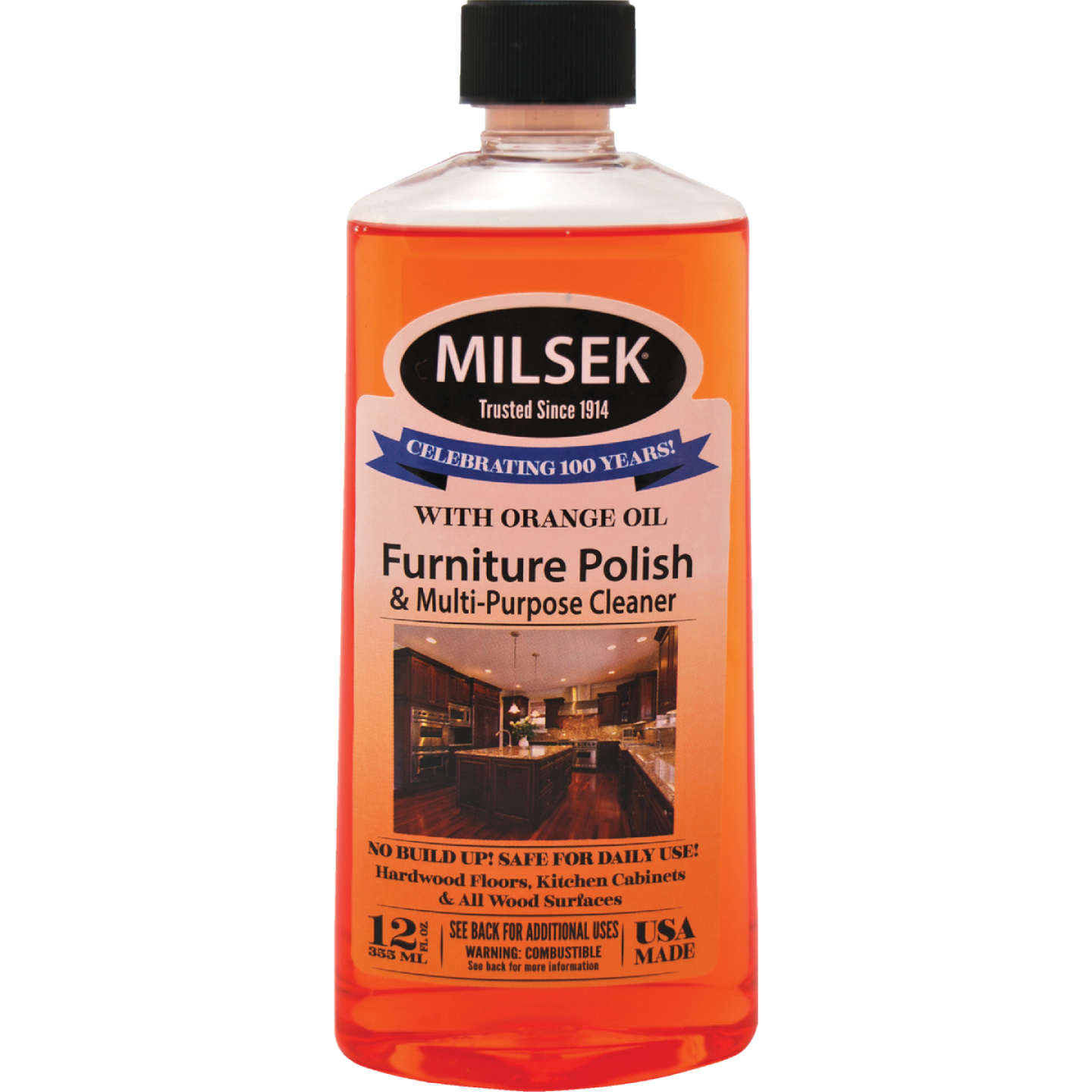 Milsek 12 Oz. Orange Furniture Polish & Cleaner Image 1