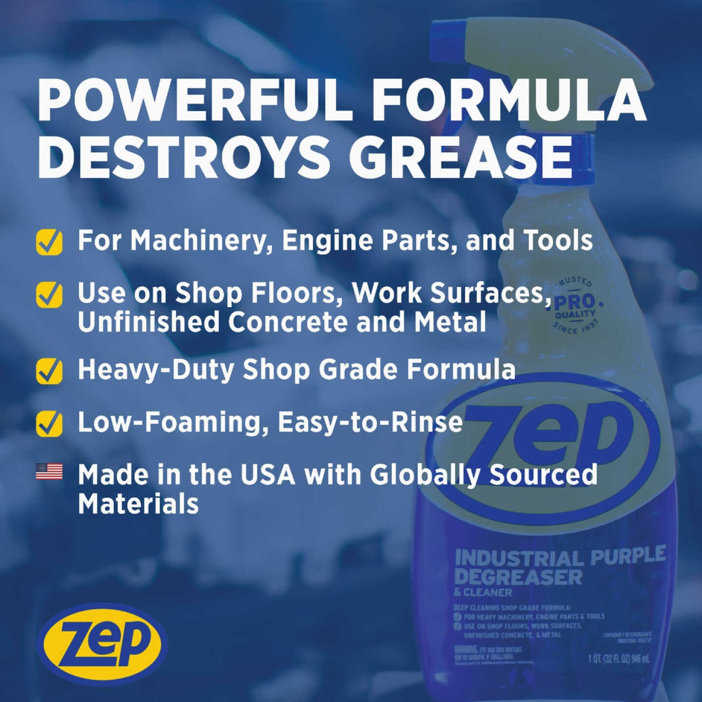 Zep 32 Oz. Industrial Purple Ready-To-Use Degreaser & Cleaner Spray Image 6