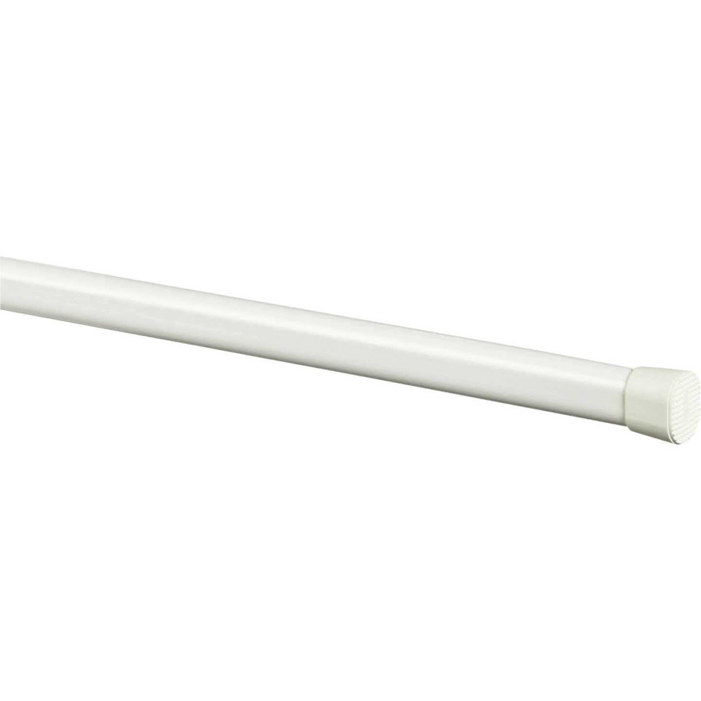Kenney Hansen 48 In. To 84 In. 5/8 In. White Oval Tension Rod Image 1