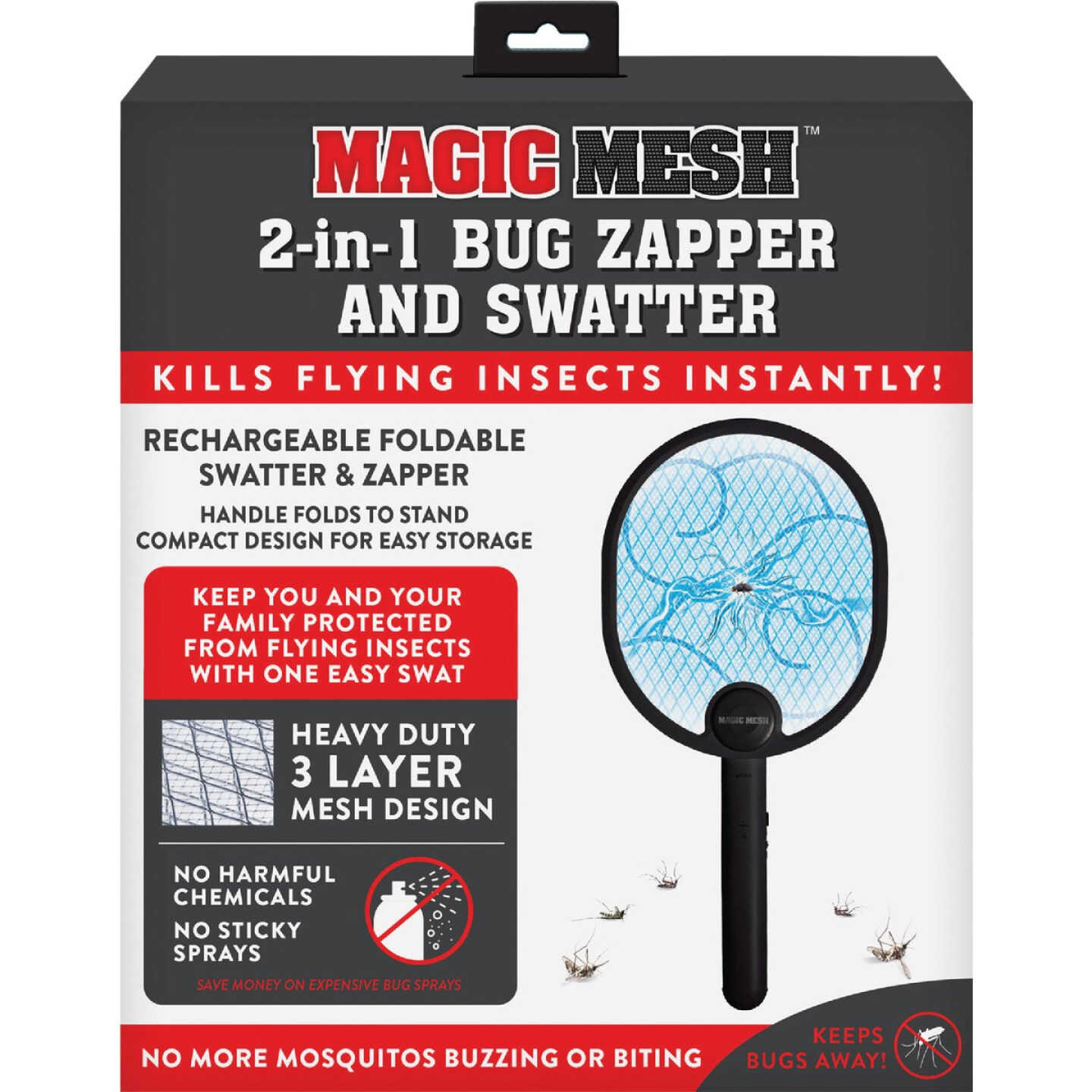 Magic Mesh 2-in-1 Bug Zapper and Swatter Image 6