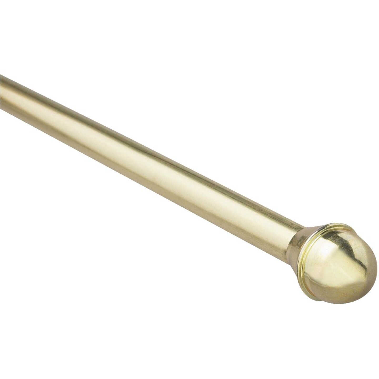 Levolor 48 In. To 86 In. 5/8 In. Brass Standard Cafe Rod Image 1