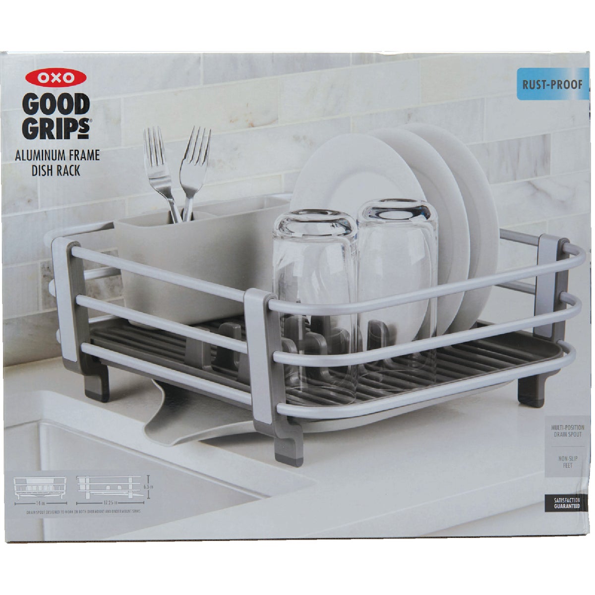 OXO Good Grips Aluminum Dish Rack Image 5