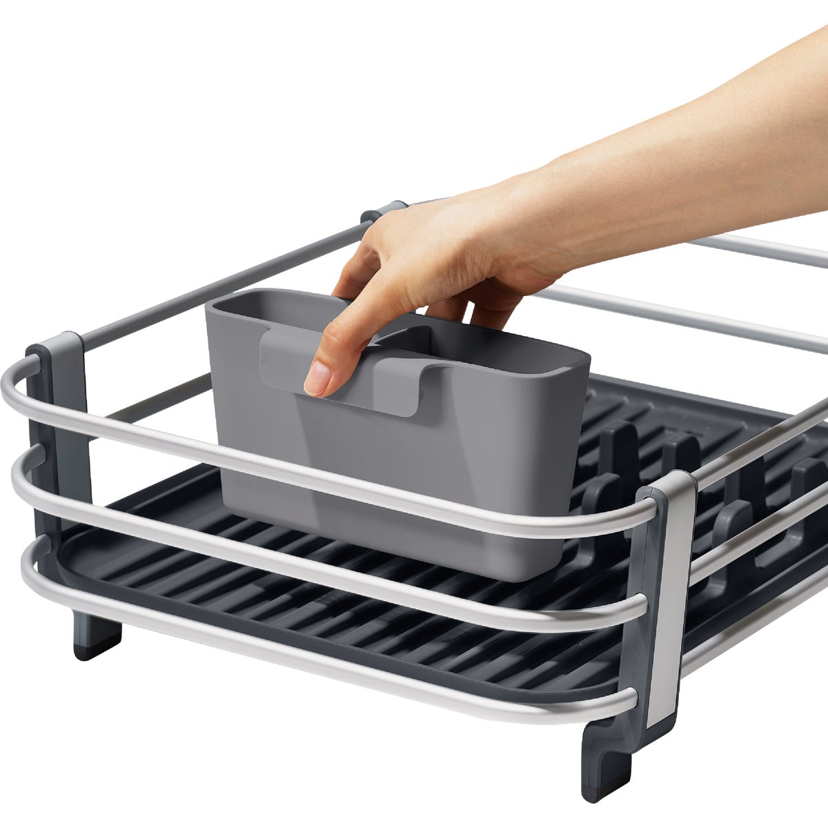 OXO Good Grips Aluminum Dish Rack Image 4