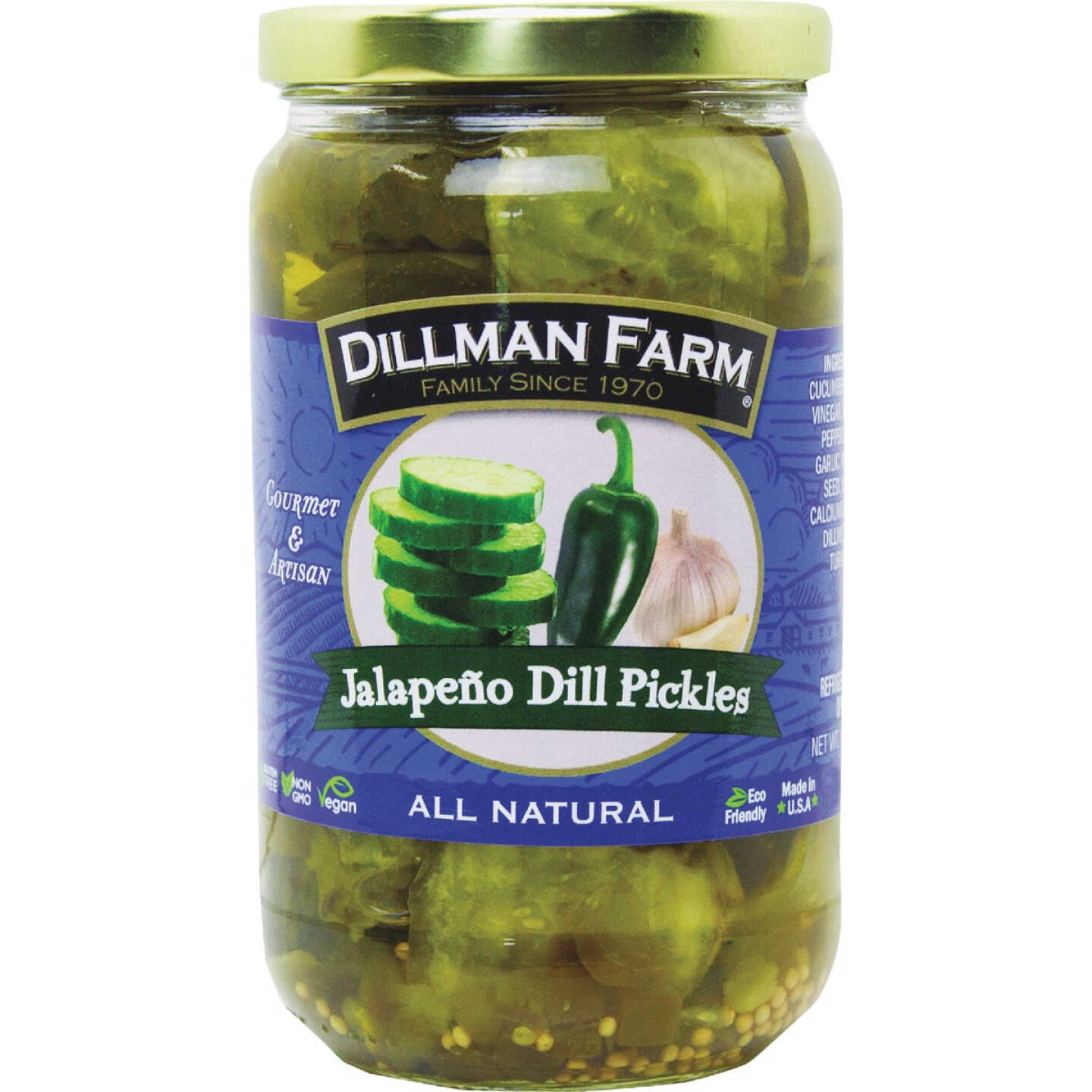 Dillman Farm Jalapeno Dill Pickles Image 1