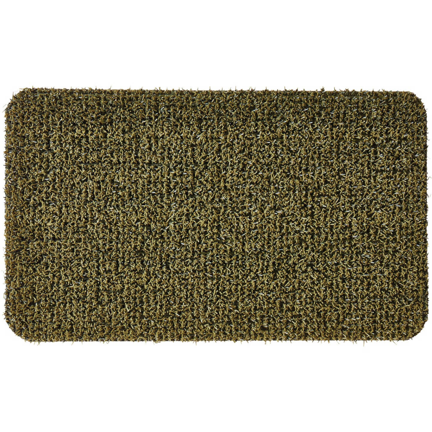 Grassworx 24 In. x 36 In. Green Clean Machine Shoe Scraper Door Mat Image 1