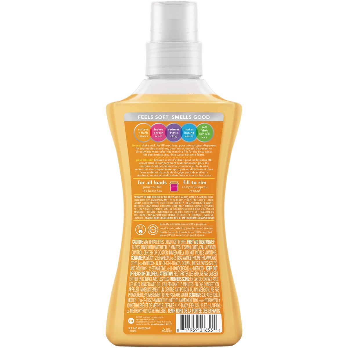 Method 53.5 Oz. Ginger Mango Liquid Fabric Softener Image 2