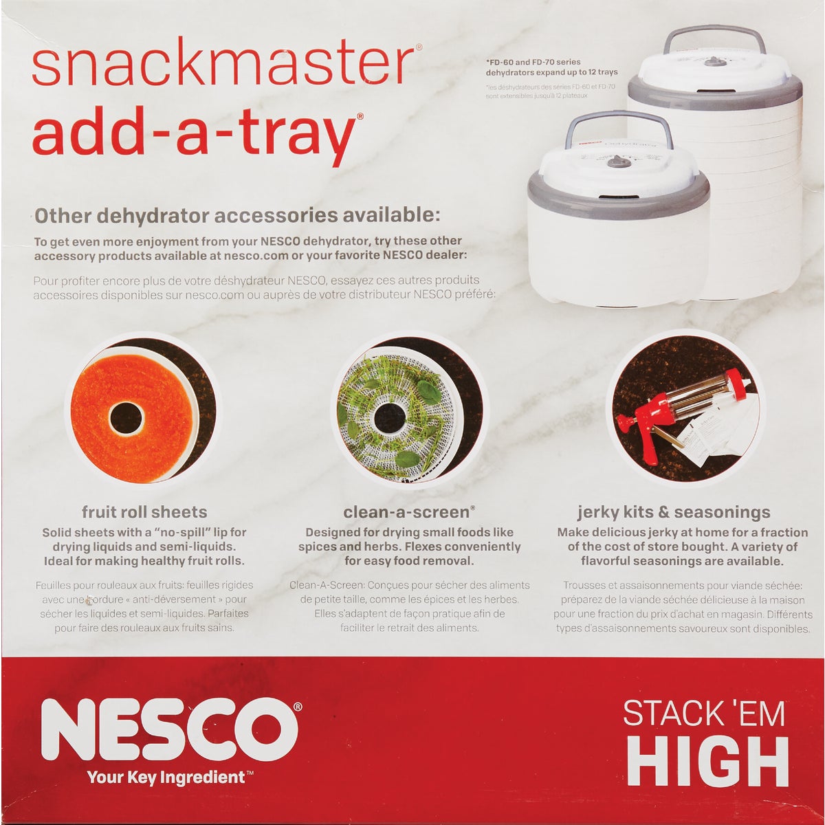 Nesco Snackmaster Add-A-Trays for 60 & 70 Series Dehydrators (2 Count) Image 4