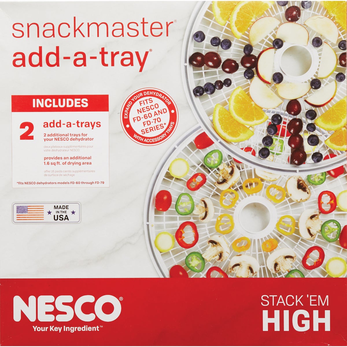 Nesco Snackmaster Add-A-Trays for 60 & 70 Series Dehydrators (2 Count) Image 3